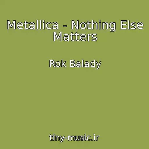 کاور آهنگ Metallica - Nothing Else Matters از Rok Balady