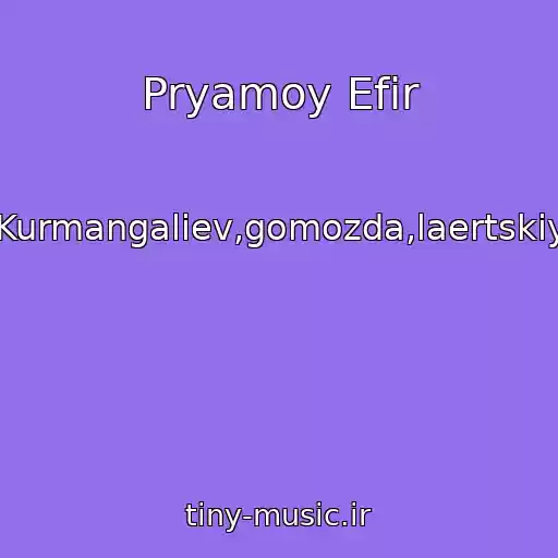 کاور آهنگ Pryamoy Efir از Kurmangaliev,gomozda,laertskiy