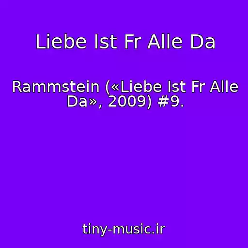 کاور آهنگ Liebe Ist Fr Alle Da از Rammstein («Liebe Ist Fr Alle Da», 2009) #9.