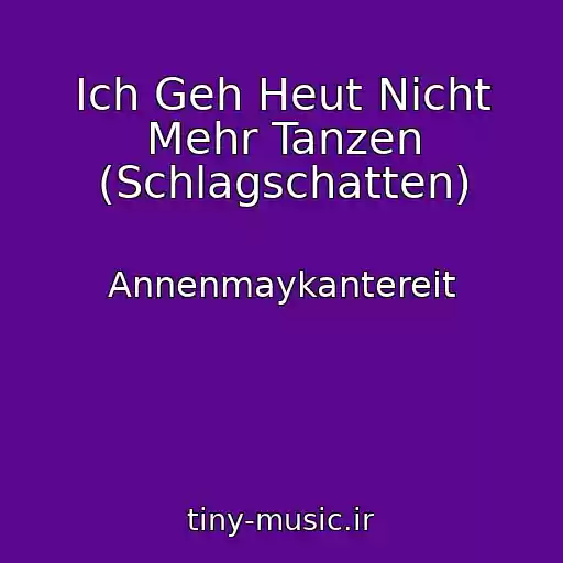 کاور آهنگ Ich Geh Heut Nicht Mehr Tanzen (Schlagschatten) از Annenmaykantereit
