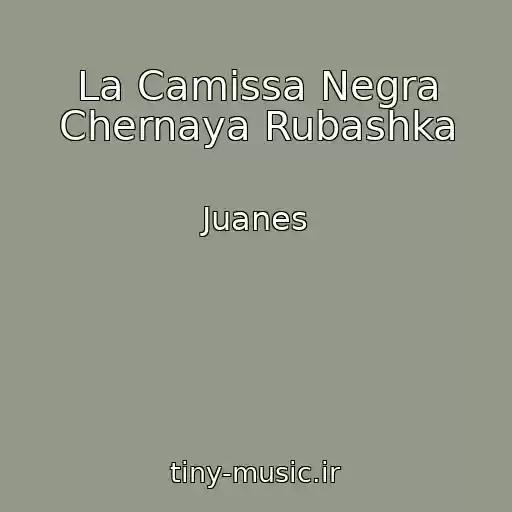 کاور آهنگ La Camissa Negra Chernaya Rubashka از Juanes