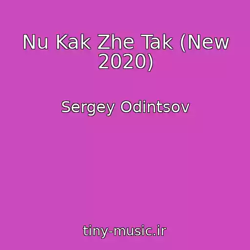 کاور آهنگ Nu Kak Zhe Tak (New 2020) از Sergey Odintsov