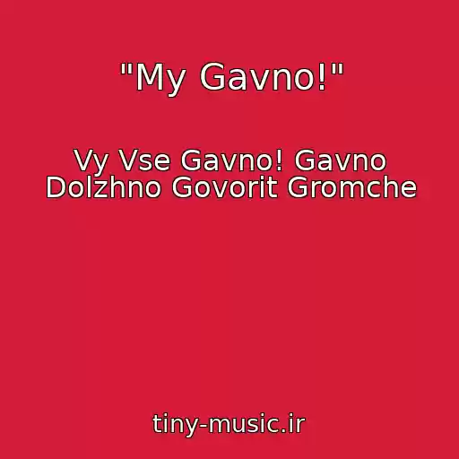 کاور آهنگ "My Gavno!" از Vy Vse Gavno! Gavno Dolzhno Govorit Gromche