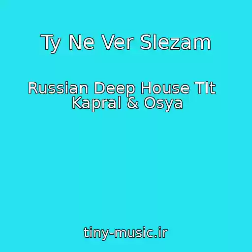 کاور آهنگ Ty Ne Ver Slezam از Russian Deep House Tlt   Kapral & Osya