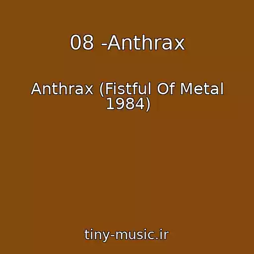 کاور آهنگ 08 -Anthrax از Anthrax (Fistful Of Metal 1984)