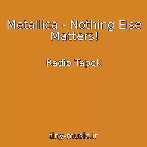کاور آهنگ Metallica - Nothing Else Matters! از Radio Tapok