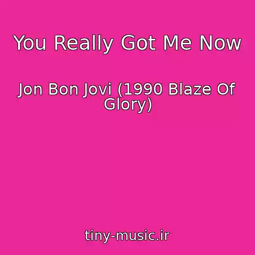کاور آهنگ You Really Got Me Now از Jon Bon Jovi (1990 Blaze Of Glory)