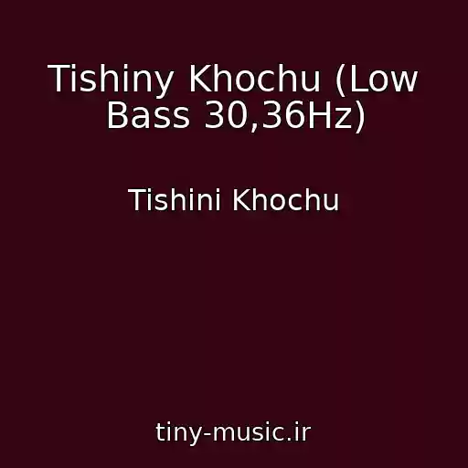 کاور آهنگ Tishiny Khochu (Low Bass 30,36Hz) از Tishini Khochu