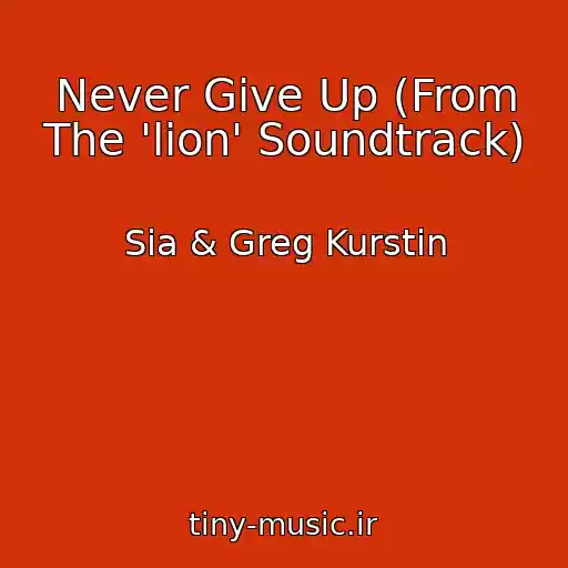 کاور آهنگ Never Give Up (From The 'lion' Soundtrack) از Sia & Greg Kurstin