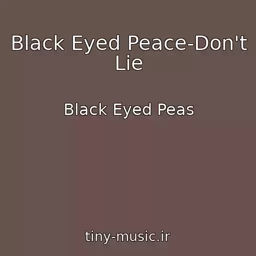 کاور آهنگ Black Eyed Peace-Don't Lie از Black Eyed Peas