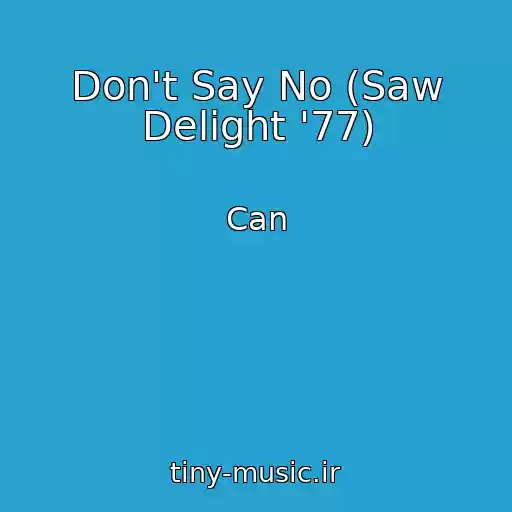 کاور آهنگ Don't Say No (Saw Delight '77) از Can