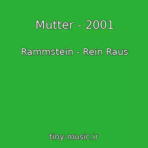 کاور آهنگ Mutter - 2001 از Rammstein - Rein Raus