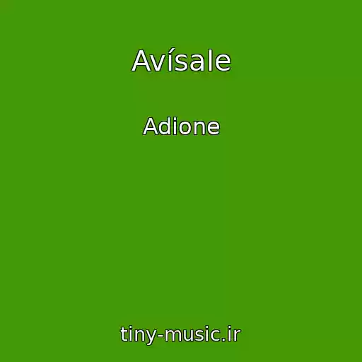 کاور آهنگ Avísale از Adione