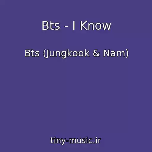 کاور آهنگ Bts - I Know از Bts (Jungkook & Nam)