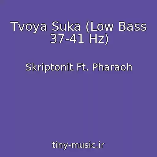 کاور آهنگ Tvoya Suka (Low Bass 37-41 Hz) از Skriptonit Ft. Pharaoh