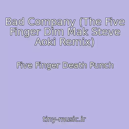 کاور آهنگ Bad Company (The Five Finger Dim Mak Steve Aoki Remix) از Five Finger Death Punch
