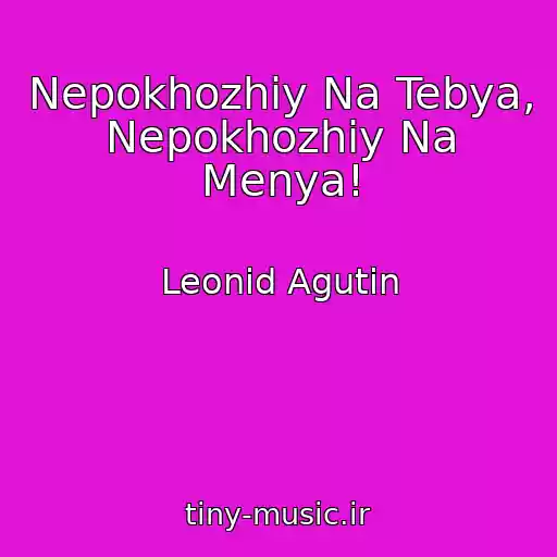 کاور آهنگ Nepokhozhiy Na Tebya, Nepokhozhiy Na Menya! از Leonid Agutin