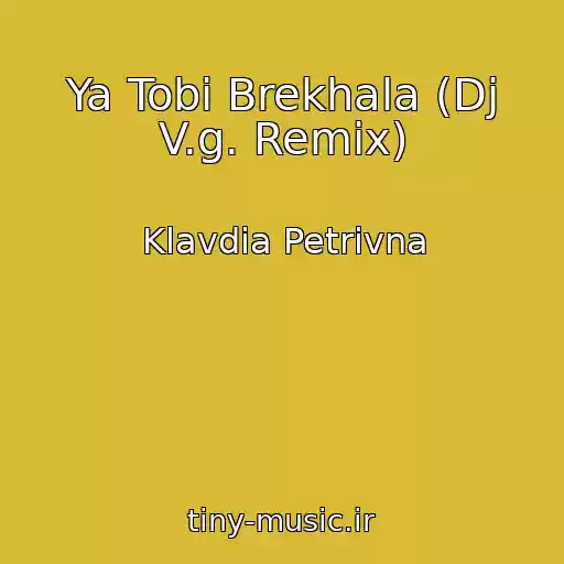 کاور آهنگ Ya Tobі Brekhala (Dj V.g. Remix) از Klavdia Petrivna