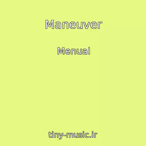 کاور آهنگ Maneuver از Menual