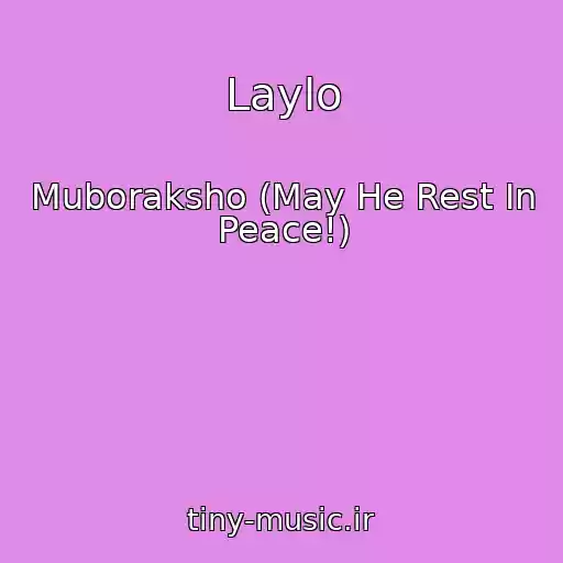 کاور آهنگ Laylo از Muboraksho (May He Rest In Peace!)