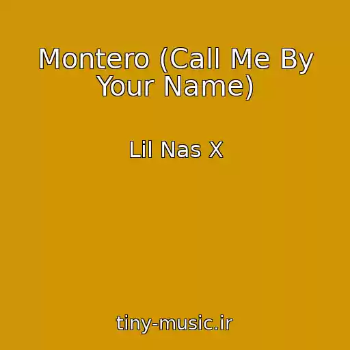 کاور آهنگ Montero (Call Me By Your Name) از Lil Nas X