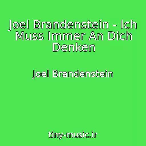 کاور آهنگ Joel Brandenstein - Ich Muss Immer An Dich Denken از Joel Brandenstein