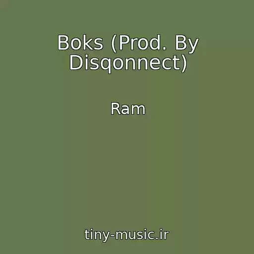 کاور آهنگ Boks (Prod. By Disqonnect) از Ram