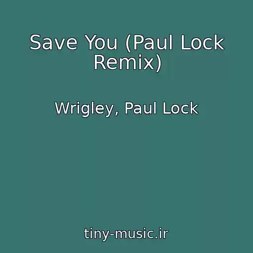 کاور آهنگ Save You (Paul Lock Remix) از Wrigley, Paul Lock
