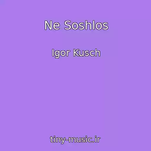 کاور آهنگ Ne Soshlos از Igor Kusch