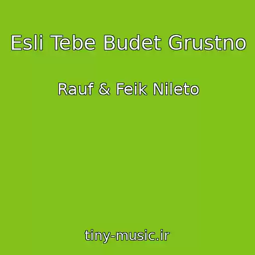 کاور آهنگ Esli Tebe Budet Grustno از Rauf & Feik Nileto