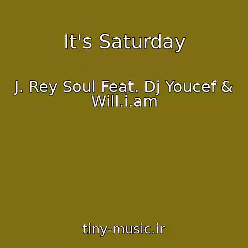 کاور آهنگ It's Saturday از J. Rey Soul Feat. Dj Youcef & Will.i.am