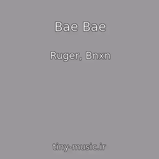 کاور آهنگ Bae Bae از Ruger, Bnxn