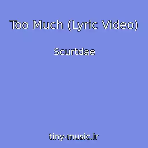 کاور آهنگ Too Much (Lyric Video) از Scurtdae
