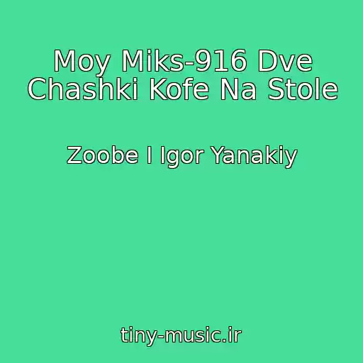 کاور آهنگ Moy Miks-916 Dve Chashki Kofe Na Stole از Zoobe I Igor Yanakiy