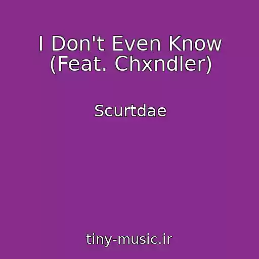 کاور آهنگ I Don't Even Know (Feat. Chxndler) از Scurtdae