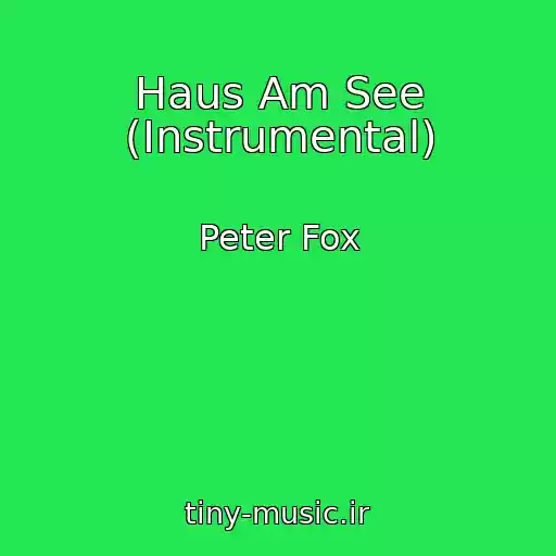 کاور آهنگ Haus Am See (Instrumental) از Peter Fox