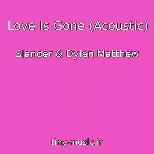کاور آهنگ Love Is Gone (Acoustic) از Slander & Dylan Matthew