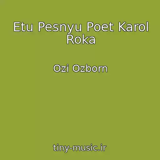 کاور آهنگ Etu Pesnyu Poet Karol Roka از Ozi Ozborn