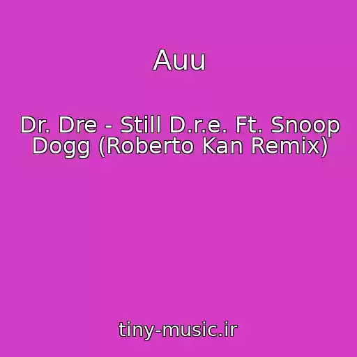 کاور آهنگ Auu از Dr. Dre - Still D.r.e. Ft. Snoop Dogg (Roberto Kan Remix)