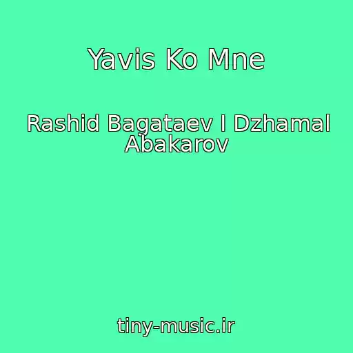 کاور آهنگ Yavis Ko Mne از Rashid Bagataev I Dzhamal Abakarov