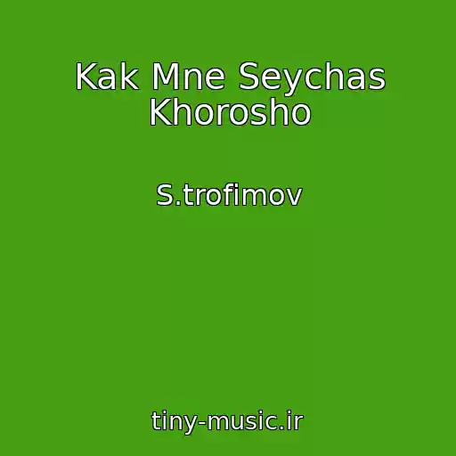 کاور آهنگ Kak Mne Seychas Khorosho از S.trofimov