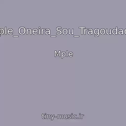 کاور آهنگ 01_Mple_Oneira_Sou_Tragoudao_Glm از Mple