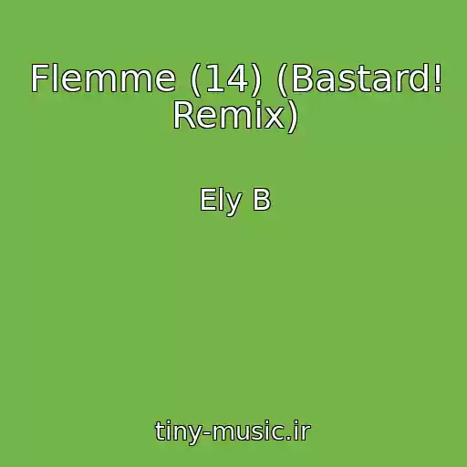کاور آهنگ Flemme (14) (Bastard! Remix) از Ely B