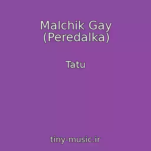 کاور آهنگ Malchik Gay (Peredalka) از Tatu