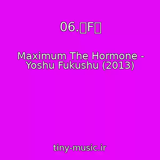 کاور آهنگ 06.「F」 از Maximum The Hormone - Yoshu Fukushu (2013)