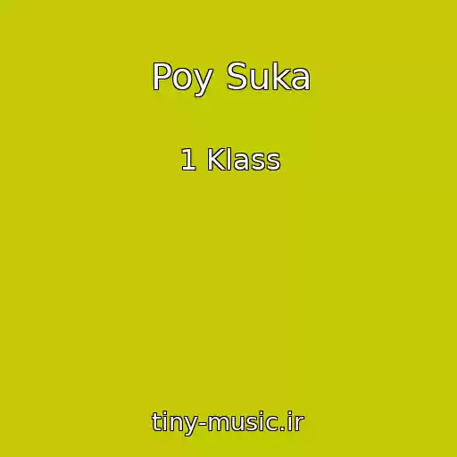 کاور آهنگ Poy Suka از 1 Klass