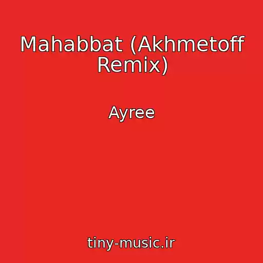 کاور آهنگ Mahabbat (Akhmetoff Remix) از Ayree