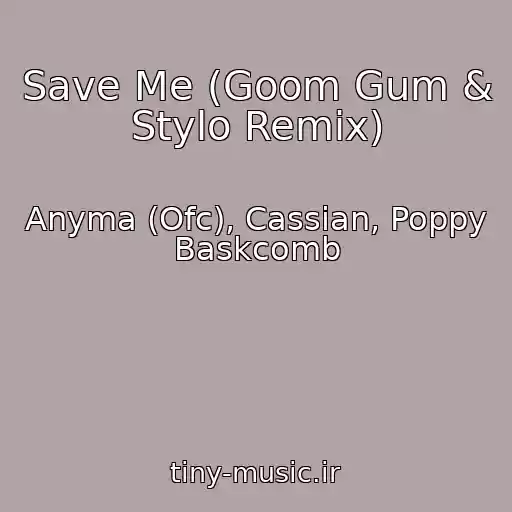 کاور آهنگ Save Me (Goom Gum & Stylo Remix) از Anyma (Ofc), Cassian, Poppy Baskcomb