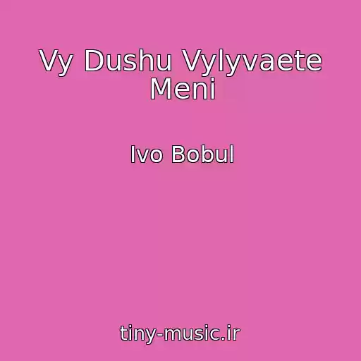 کاور آهنگ Vy Dushu Vylyvaete Meni از Ivo Bobul