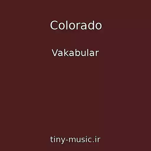 کاور آهنگ Colorado از Vakabular